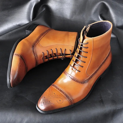 Deluxe High Ankle Oxfords